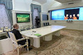 Президент провел видеоконференцию с буровой платформой «Беркут»