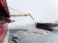 Путин наблюдал за отгрузкой впервые добытой  на арктическом шельфе в Печорском море нефти